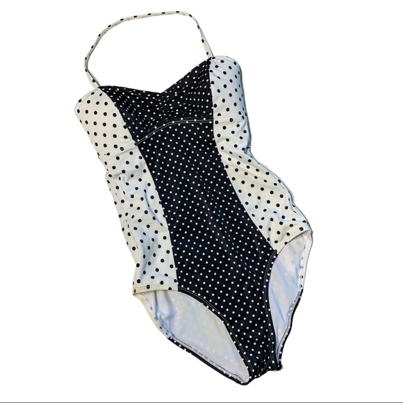 Anthropologie Other - Anthropologie mermaid polka dot one piece swimsuit